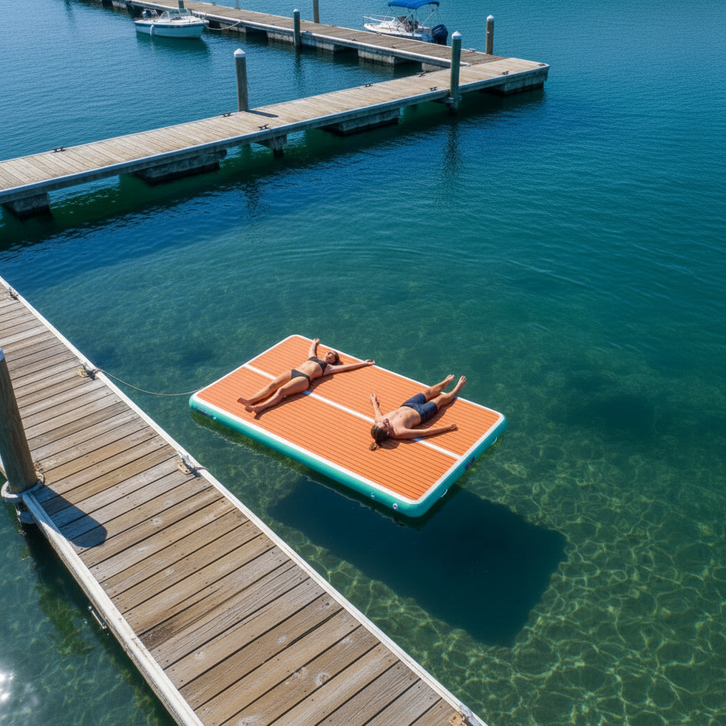 AirJain XL Floating Dock | EVA Inflatable Platform