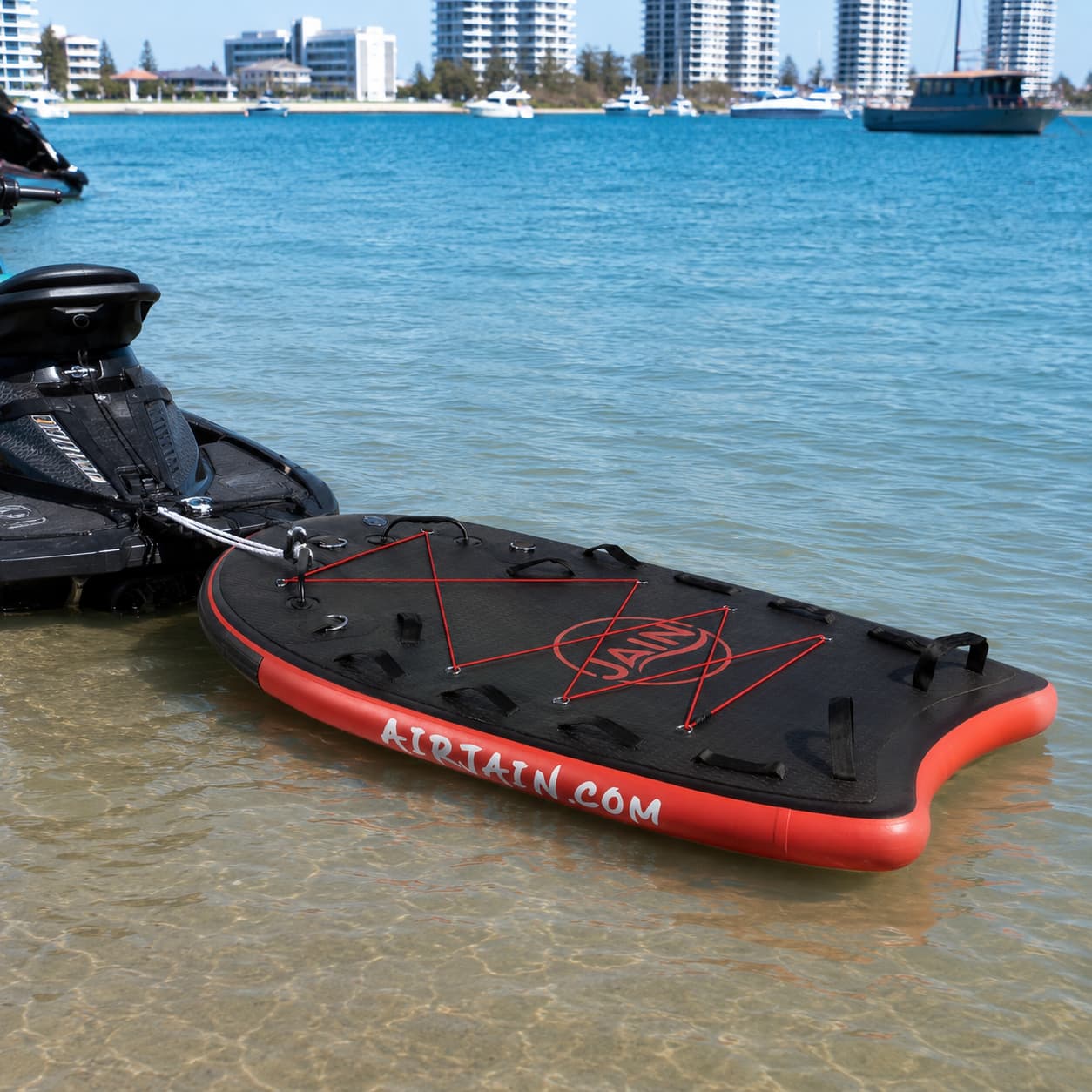Jet Ski Rescue Sled | AirJain Pro Rescue Sled with EVA Deck & TPU Handles