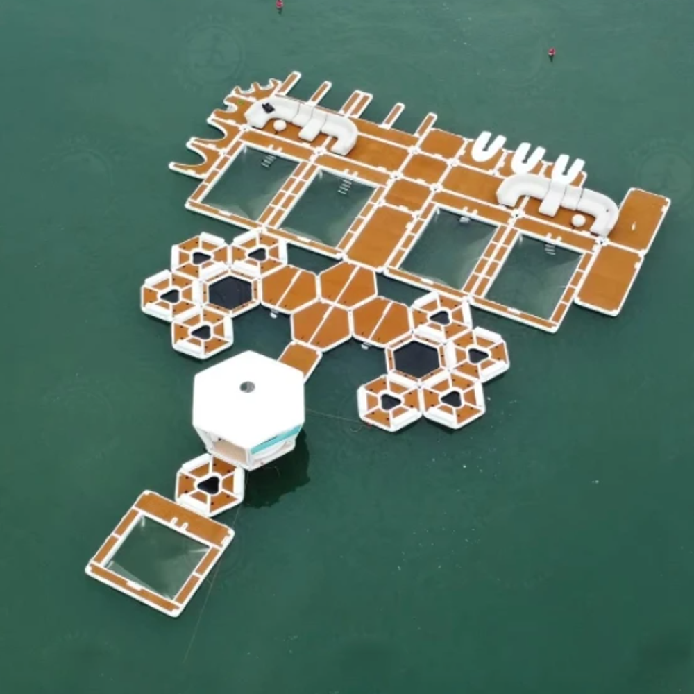AirJain Inflatable  Floating E Shape Parking Dock for Jet Ski/Yacht/Boat