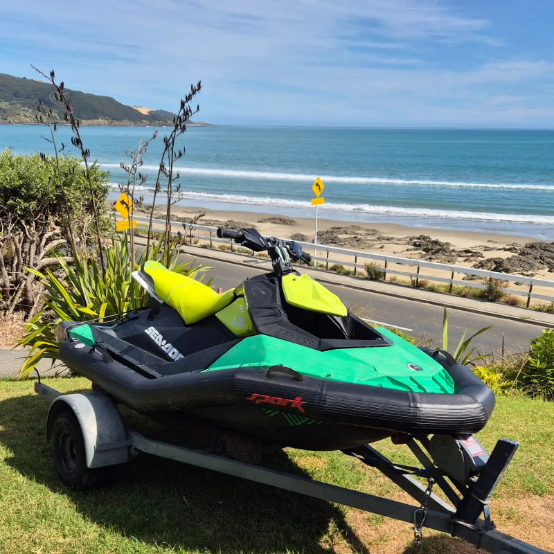 AirJain collar designed for Sea-Doo Spark jet skis, providing impact protection and enhanced safety, ensuring durability during water sports and outdoor adventures