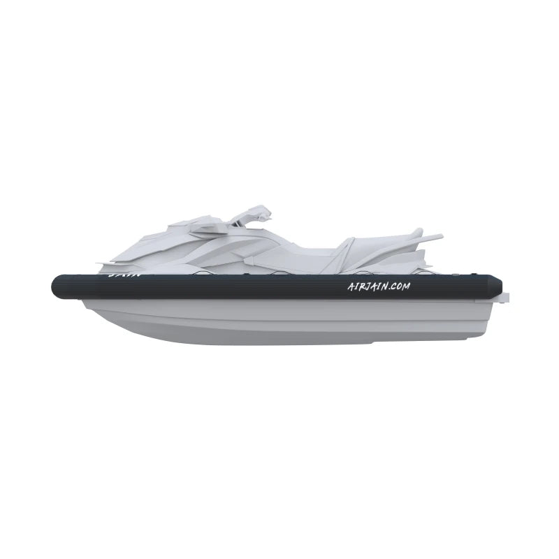 Side view of AirJain collar for Yamaha jet ski, showcasing its design and structure for optimal protection during water activities